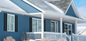 Mastic Vinyl Siding Structure Home Insulation System (blue house) | Berkeley Exteriors
